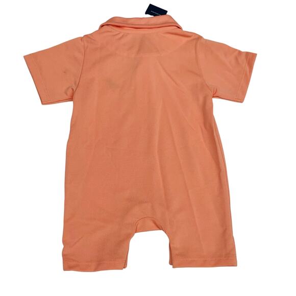 NWT (Please read) Properly Tied 3-6M Canal Polo Shortall in Melon - Picture 4 of 5